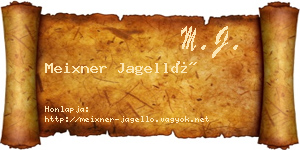 Meixner Jagelló névjegykártya